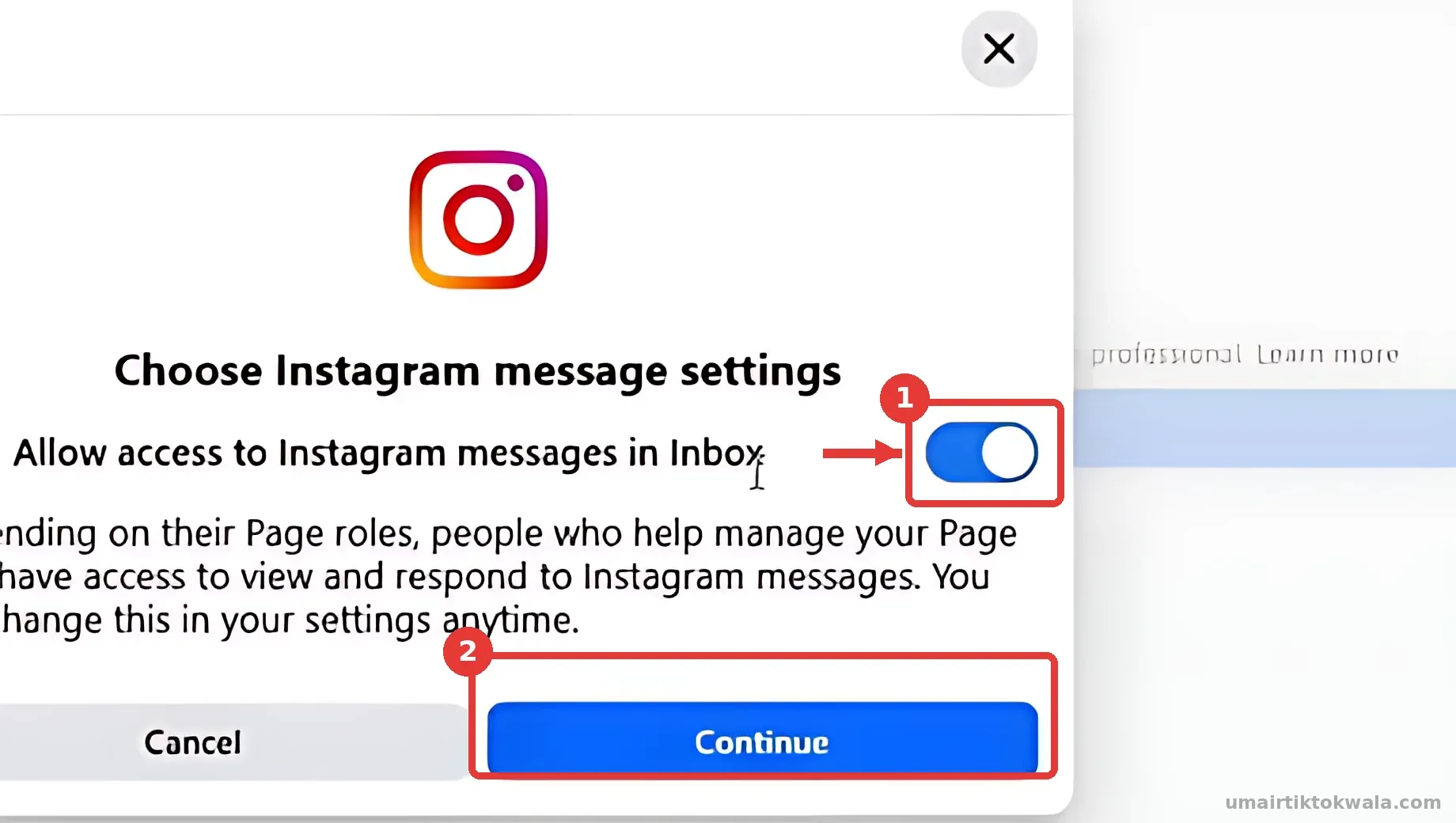 Step 4: Choose message settings