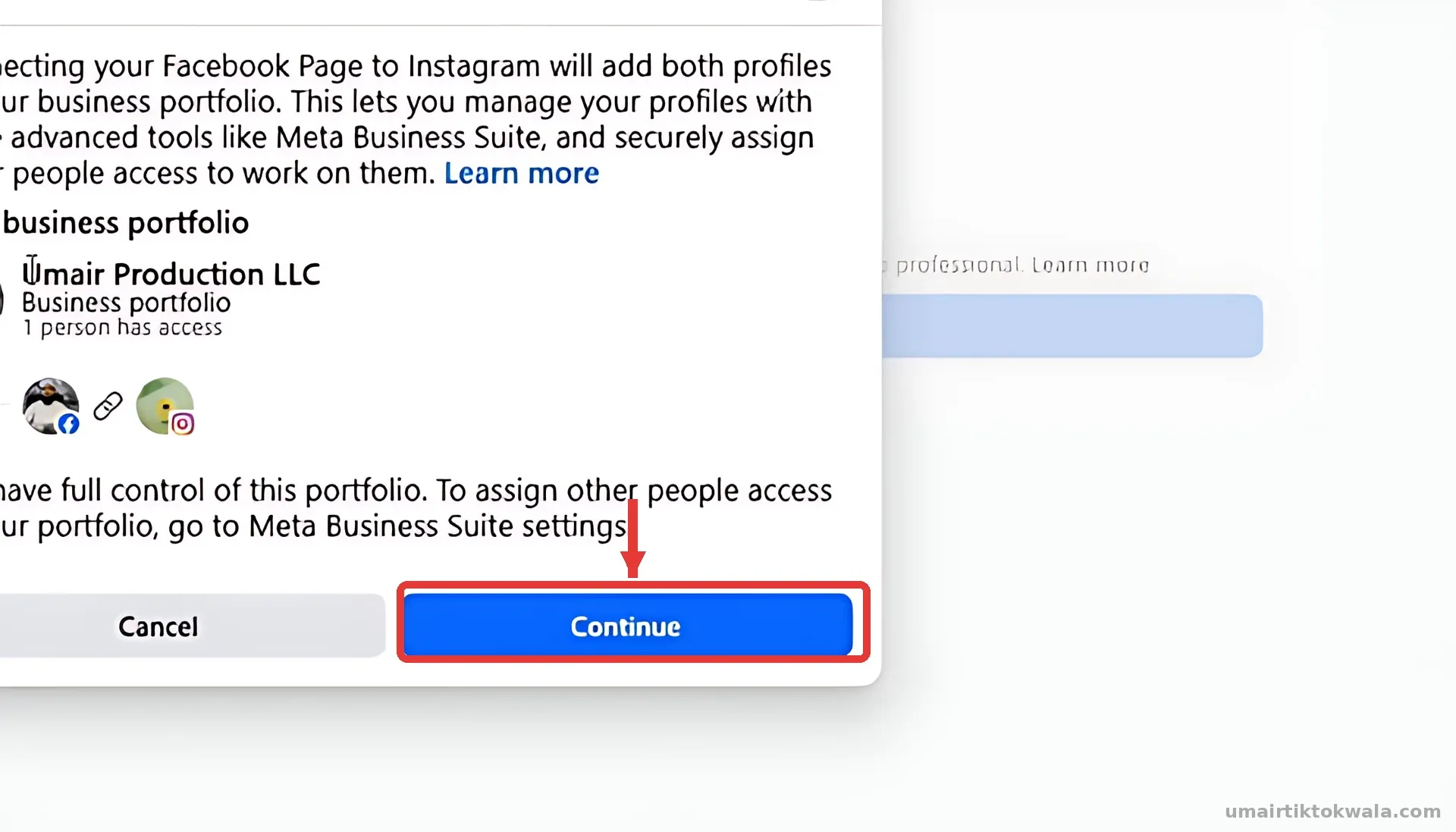 Step 8: Add to your business portfolio