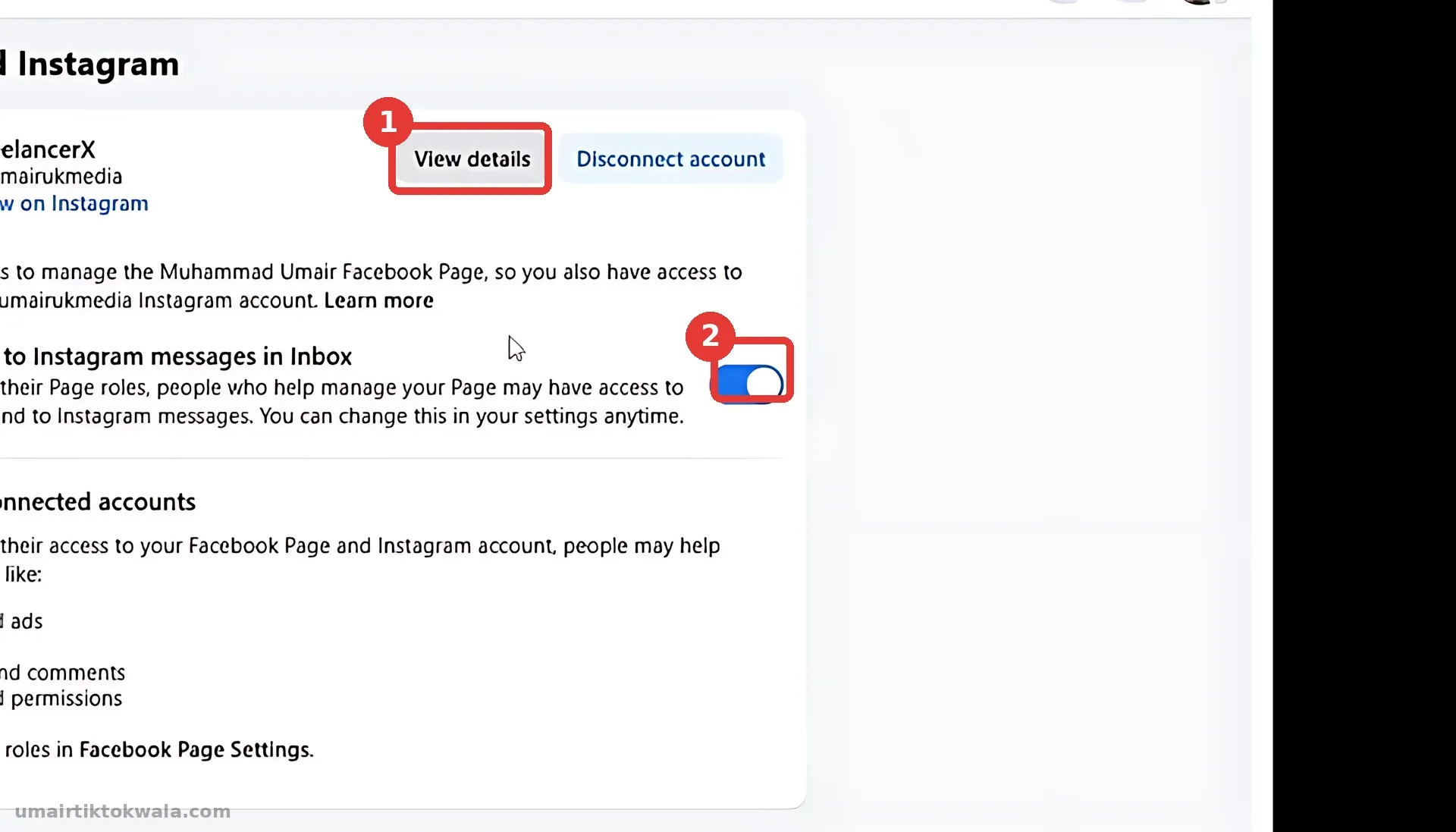 Step 9: Instagram is connected