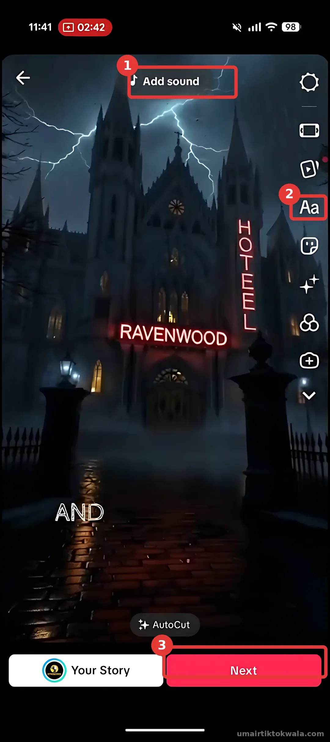 Step 1: Select your video and edit